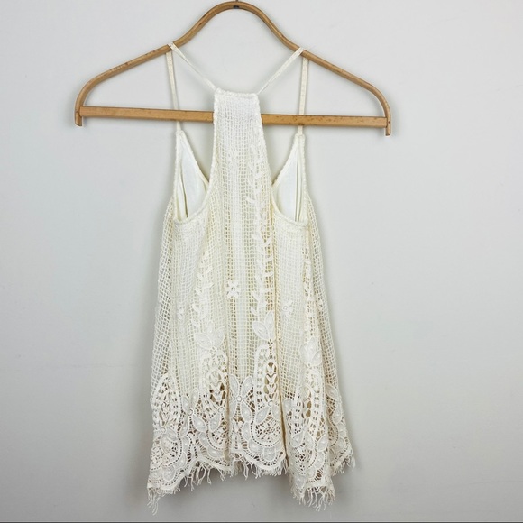 Off Line, Inc || Layered Crochet Tank w/Fringe Hem - Picture 5 of 9